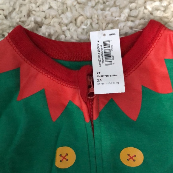 NWT toddler footie Christmas PJs - Picture 2 of 5